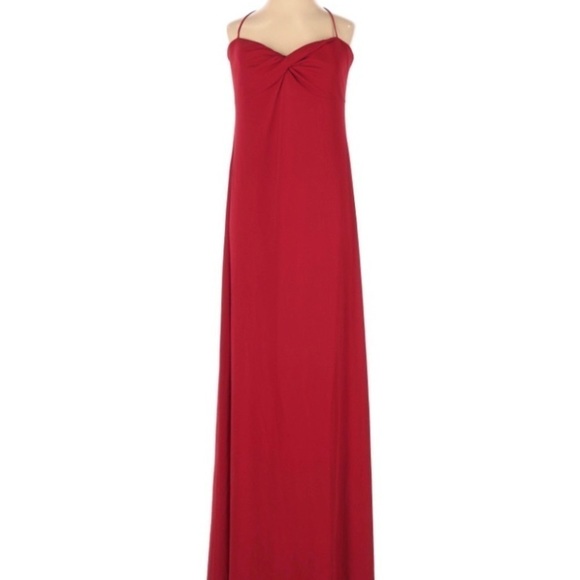 LAUNDRY RED SWEETHEART NECKLINE MAXI DRESS 8 - Picture 1 of 4